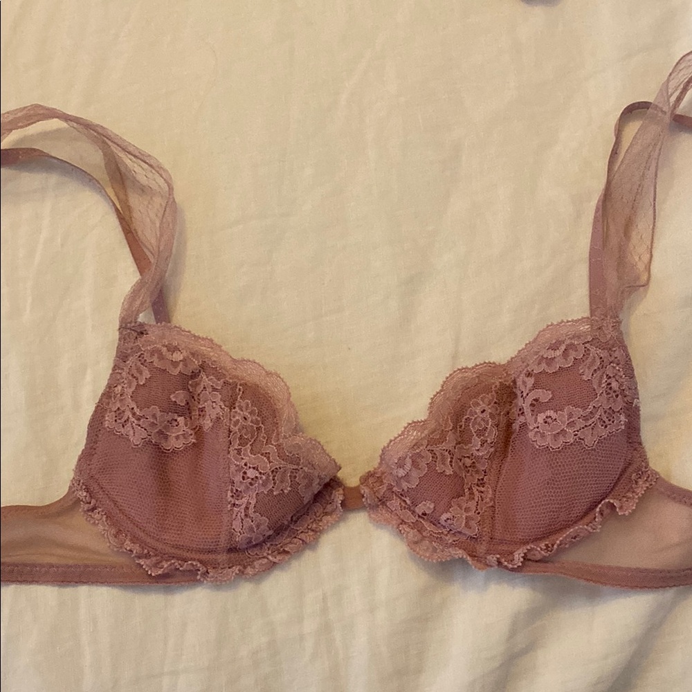 La Perla Lace Bra in Dusty Pink